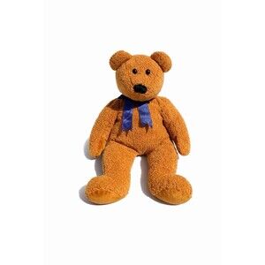 Vintage Ty Beanie Buddy Fuzz the Teddy Bear 14 Inch Plush Retired Stuffed ‘99